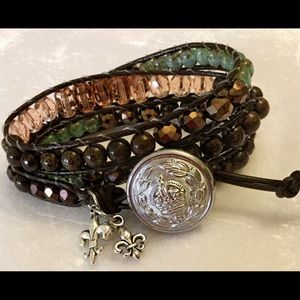 Completely Handmade Triple Wrap Bracelet